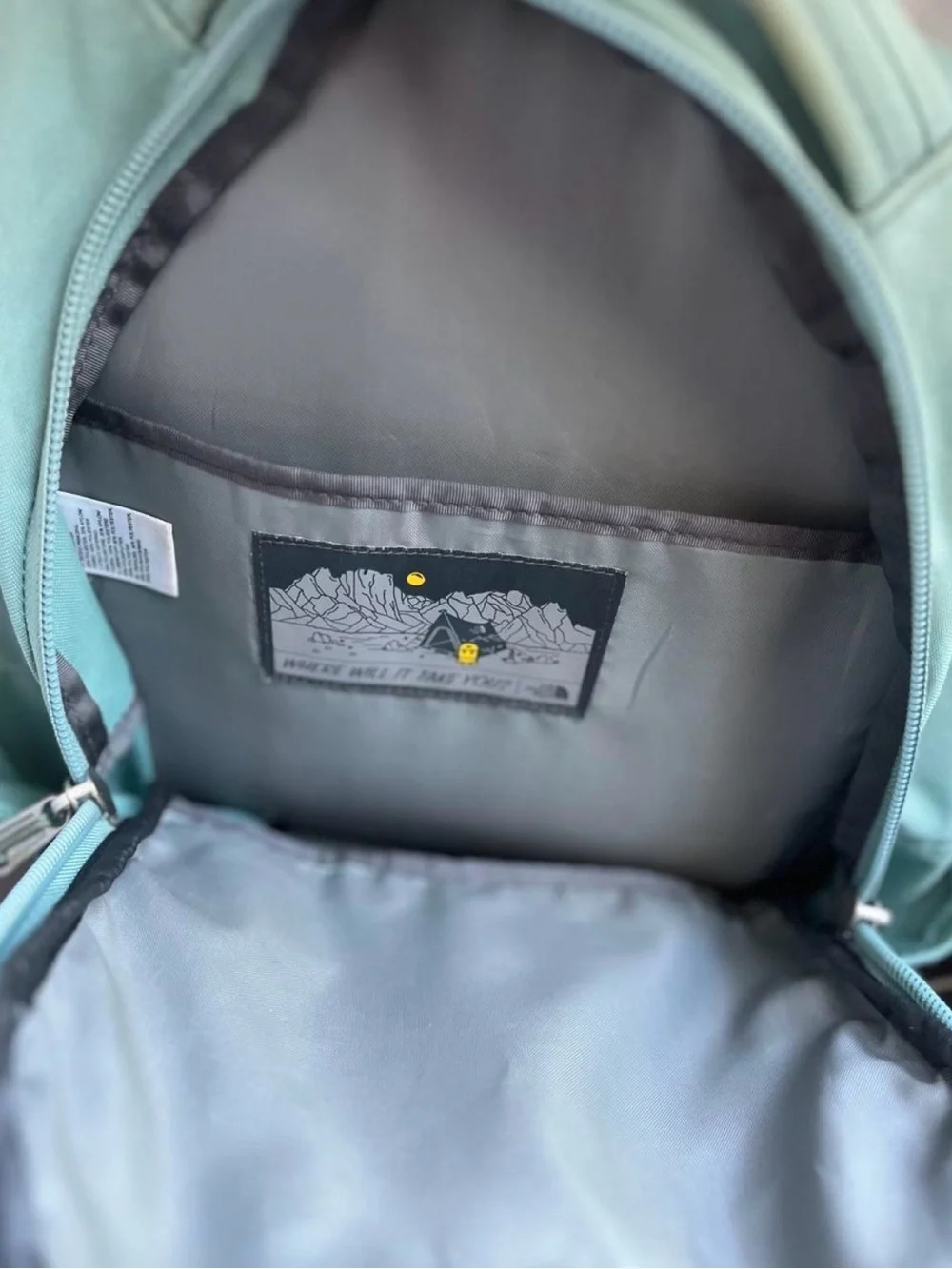 The North Face Mint Green & Gray Jester Backpack